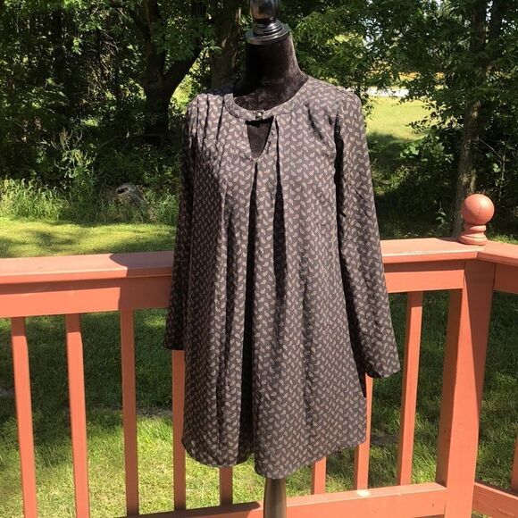 Altar'd State Ladies Black Pullover A Line Paisley Print Boho Dress Sz S - Picture 3 of 12